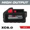 Milwaukee M18 REDLITHIUM High Output XC6.0 Battery Pack (2 Pack)